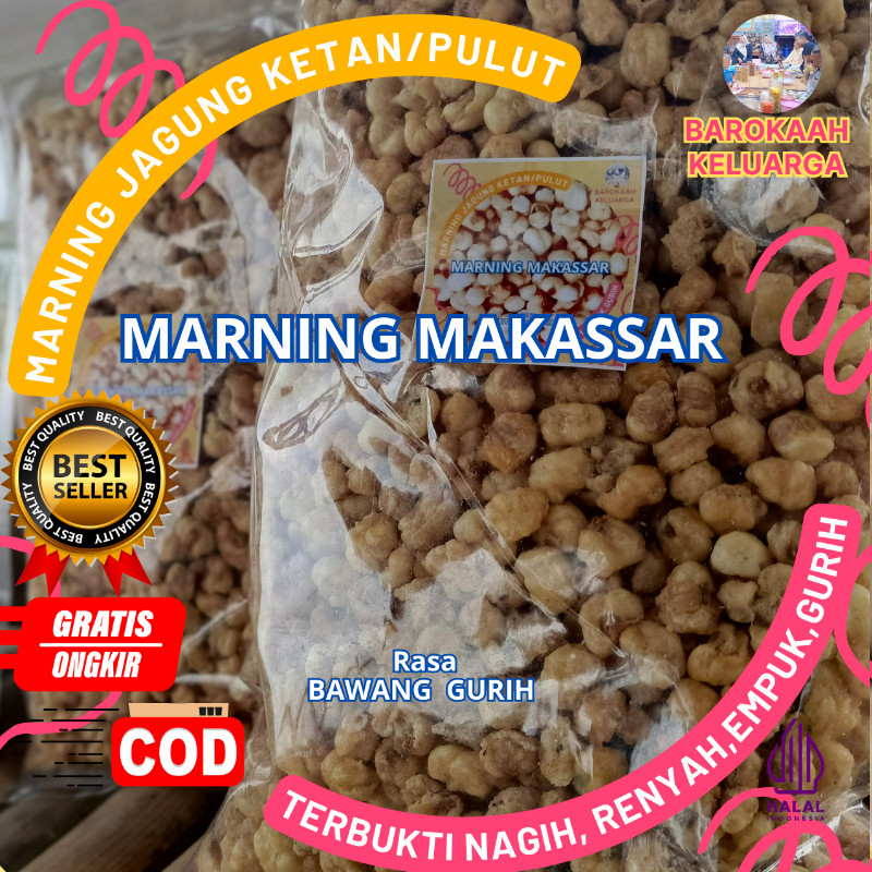 

MARNING SULTAN SUPER SUPER DUPER EMPUK RENYAH GURIH TERBUAT DARI JAGUNG KETAN putih Super Premium khas makassar (500gr)