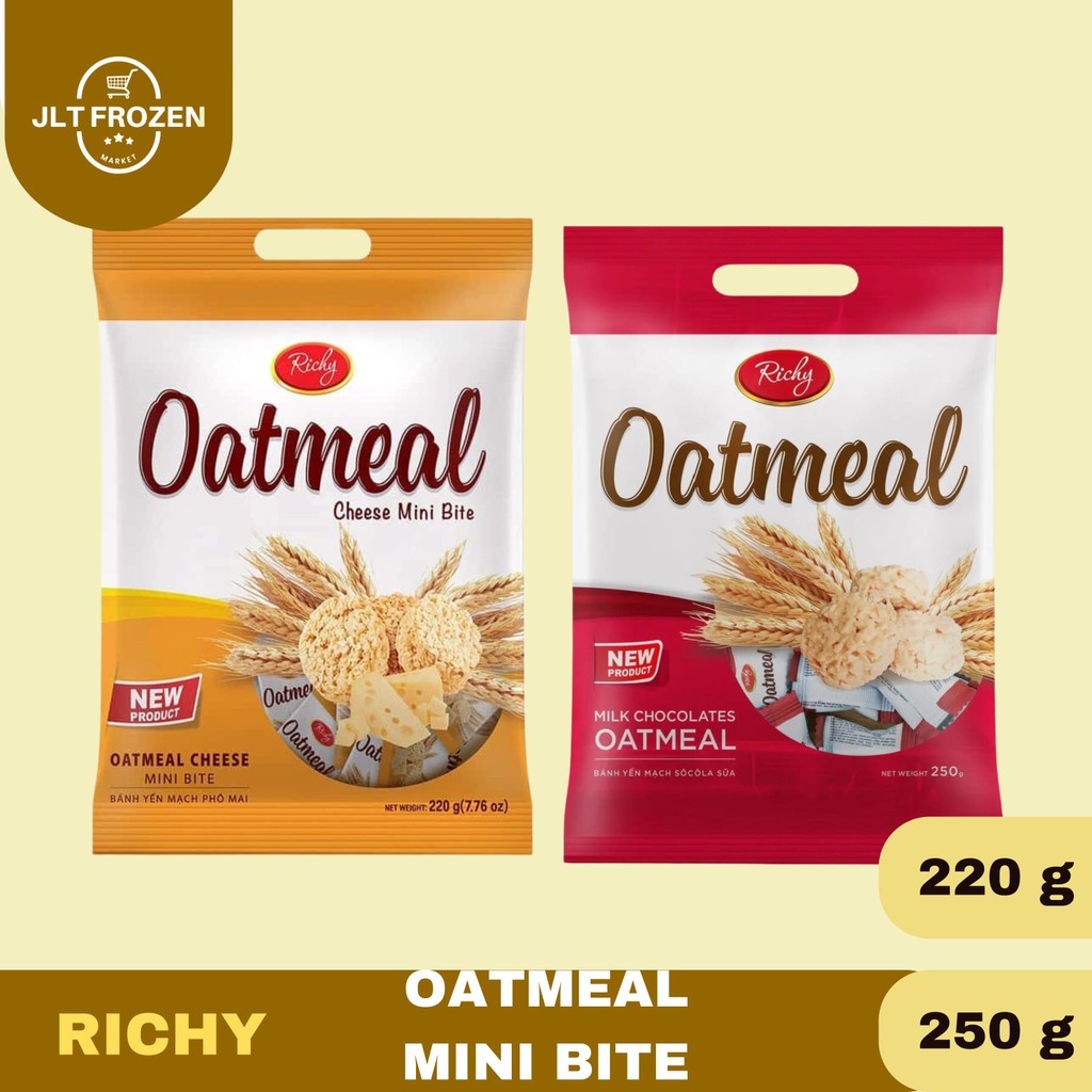 

Richy Oat Meal / OatMeal / Mini Bite / Mini Bite Cheese / Sereal / Creaker / Snack / Import Vietnam 220g/250g