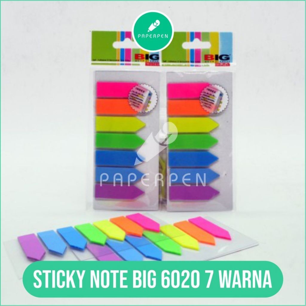 

(SN.ATK) Sticky Note Big 6020 7 Warna/Kertas Pembatas