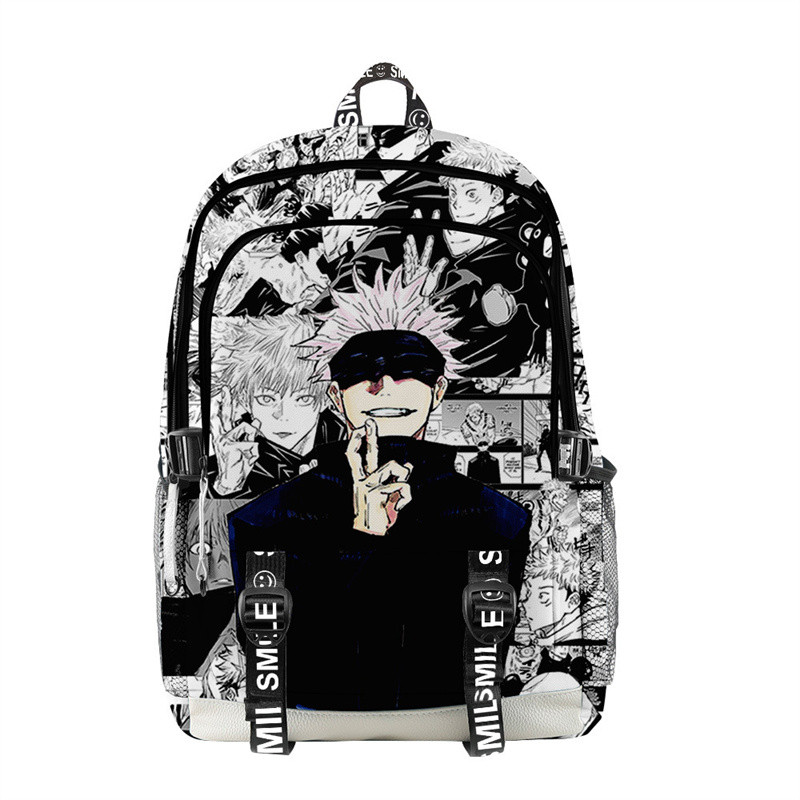 Anime Satoru Gojo School Backpack Laptop Backpack Boys Girls Teens School Bag Travel Bag Mochila Sho