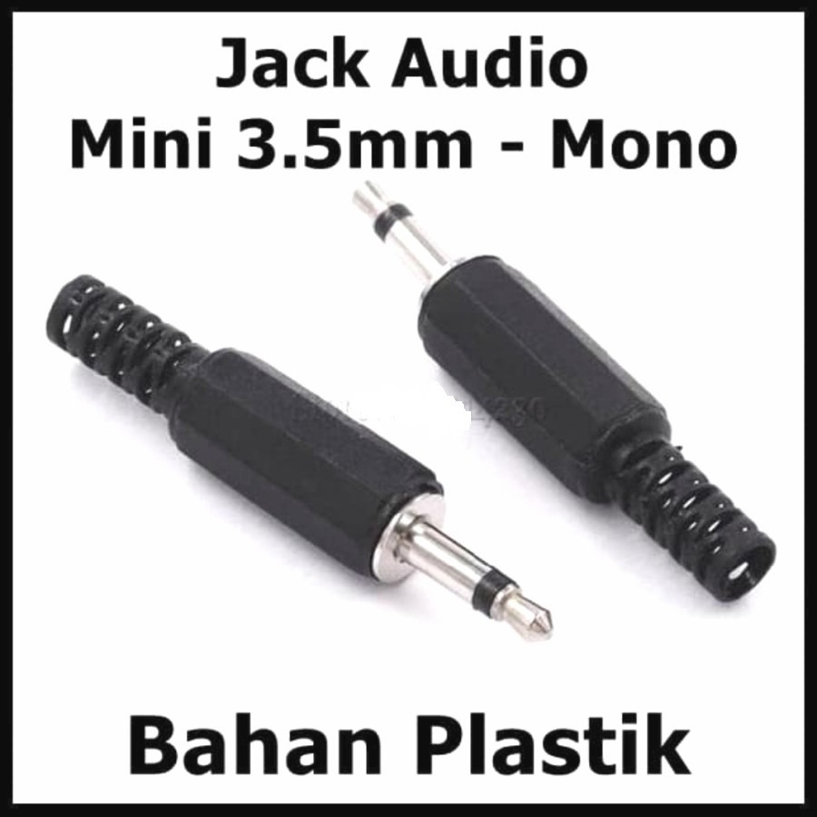 Jack mini mono plastik 3,5mm - jeck audio Aux jack hp mini mono plastik Jack Audio