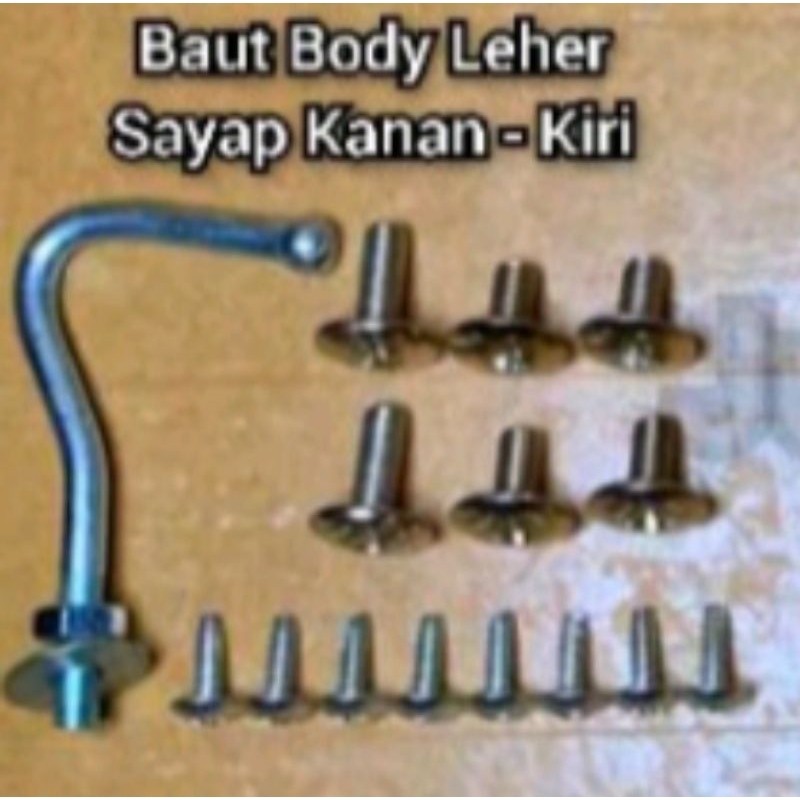 baut body leher sayap kanan kiri Honda Kirana
