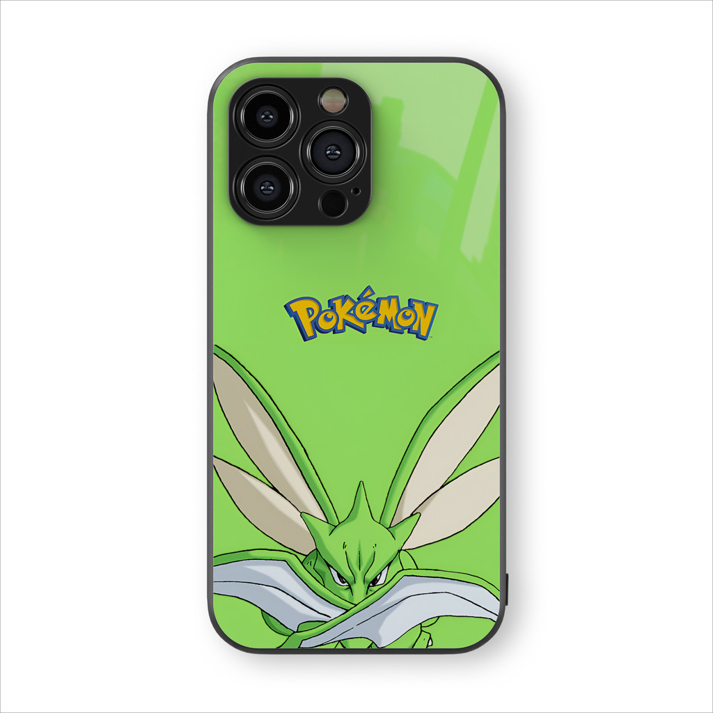 Casing HP Glossy Pokemon Scyther Android & iPhone 7/8/xr/x/xs/11/12/13/14/plus/pro/max/promax/Mini/S