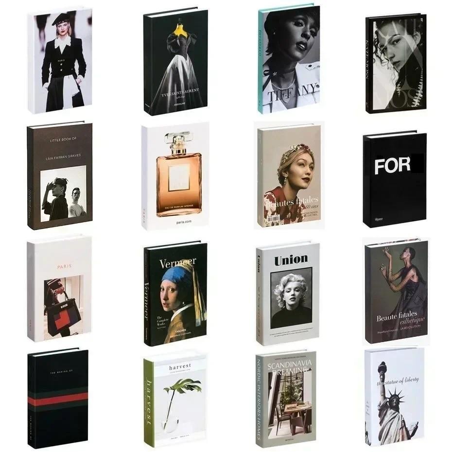

Modern Soft Fake Book Decoration Simulation Fashion Book Home Decor Club Hotel Model Room for Women's Living Room Props
