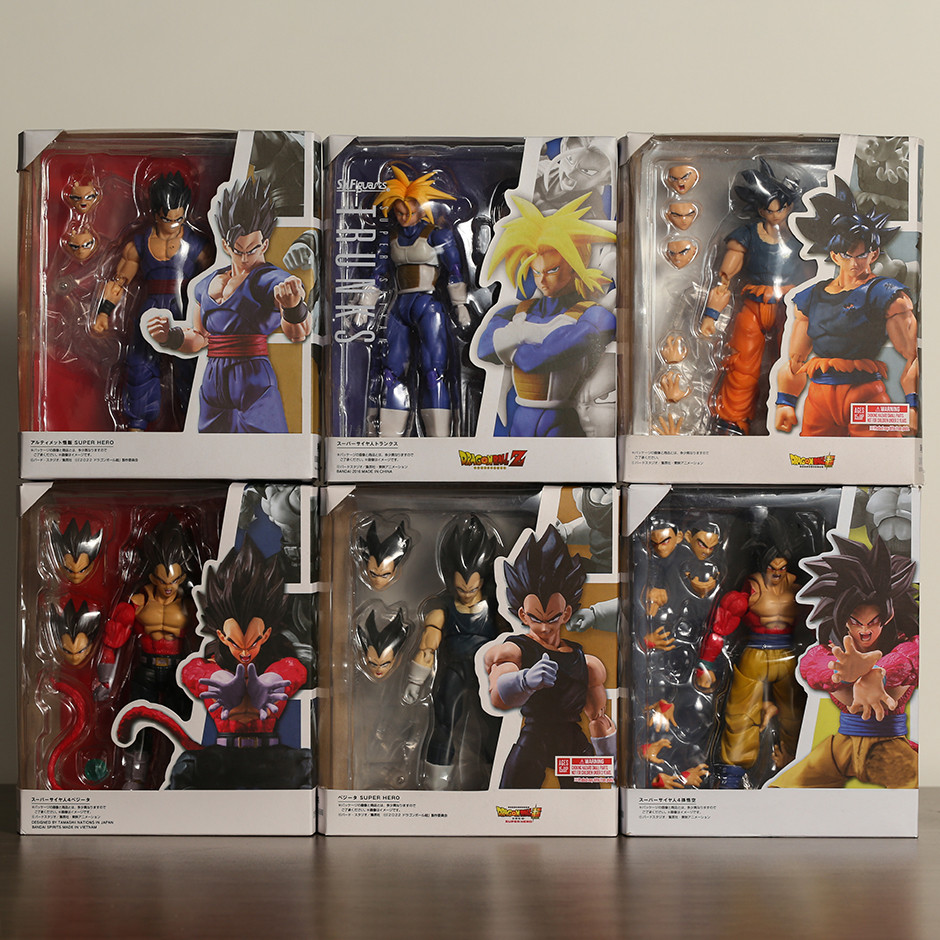 Dragon Ball Son Goku Vegeta Trunks Gohan Android NO.18 Piccolo SHF Action Figure Collection Model To