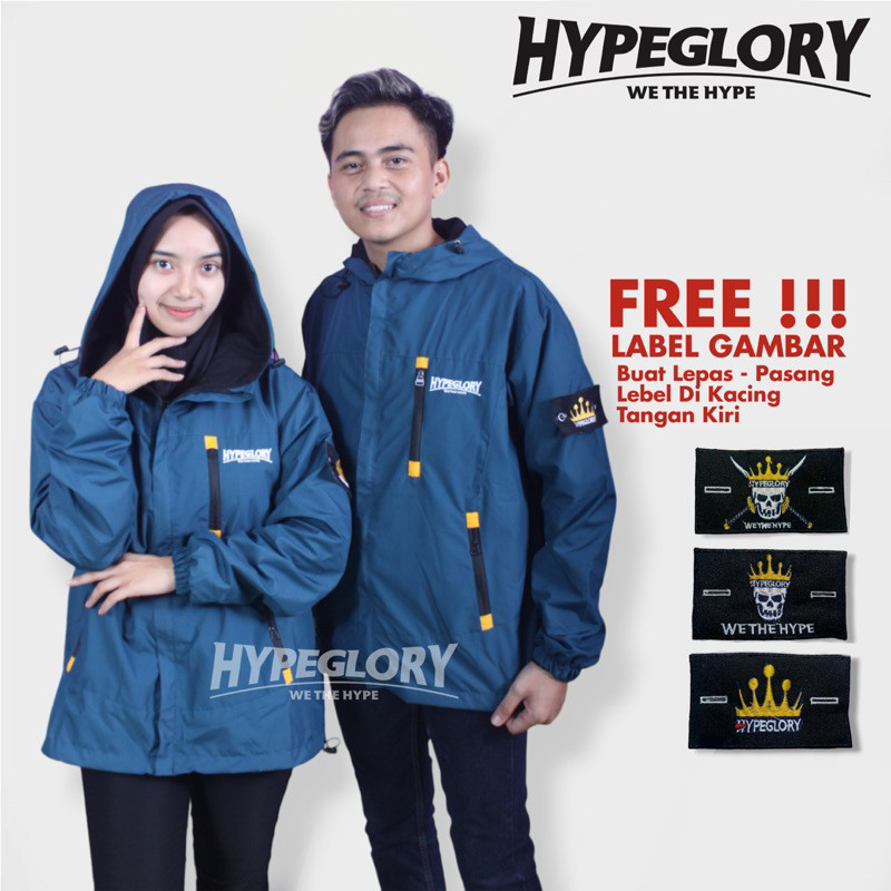 VG61 Jaket Parasut Waterproof Model Tactical Hypeglory Merch  / Jaket Gunung / Jaket outdoor / jaket