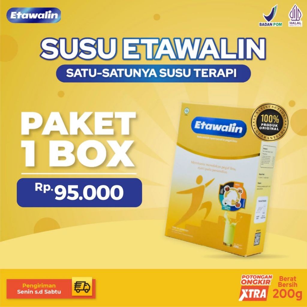 

BEST PROMO!!! Etawalin Susu Kambing Etawa Untuk Nyeri Tulang Sendi 1 Box