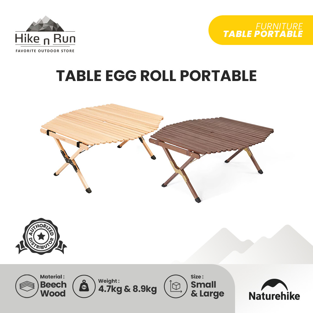 MEJA LIPAT NATUREHIKE NH21JU002 TABLE EGG ROLL