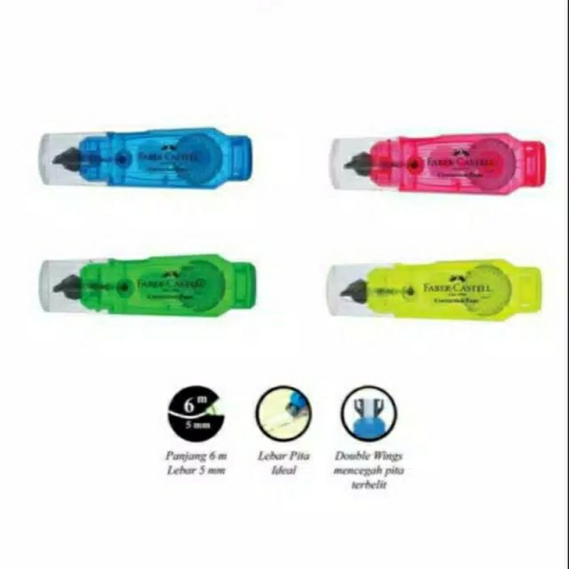 

Mini Correction Tape Faber-Castell / Tipe-X kertas Faber Castel