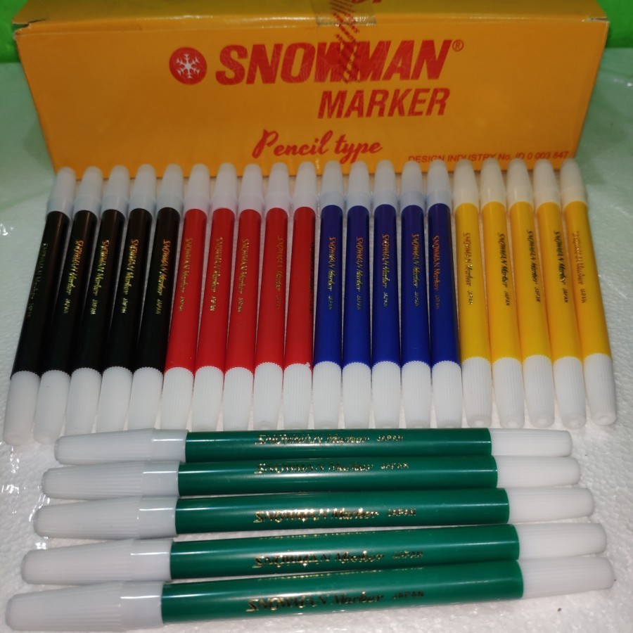 

SPIDOL SNOWMAN KECIL MARKER PENCIL TYPE 1Pcs saja