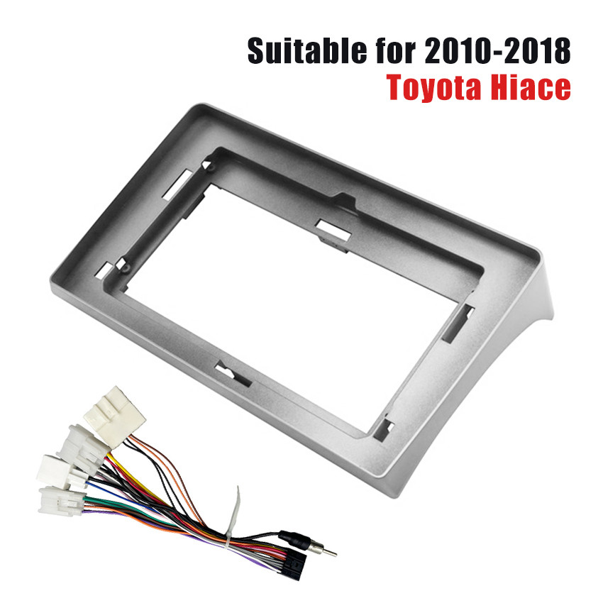 Frame Head Unit Android Untuk Toyota Hiace 2010 - 2018 Kabel Headunit 10 Inch Ke 9 Portable
