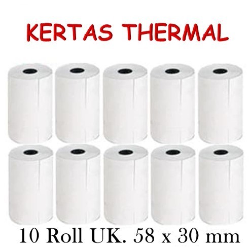KERTAS STICKER THERMAL 58 MM cocok untuk printer Label 58MM