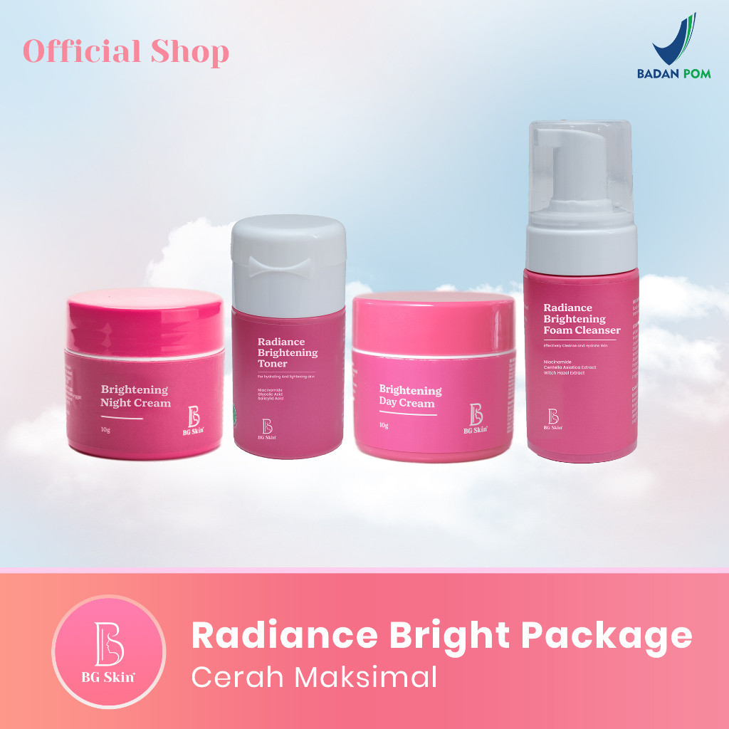 BG Skin All Paket Perawatan Wajah Lengkap/BG Skin Paket Radiance Bright/BG Skin Paket Whitening Luxu