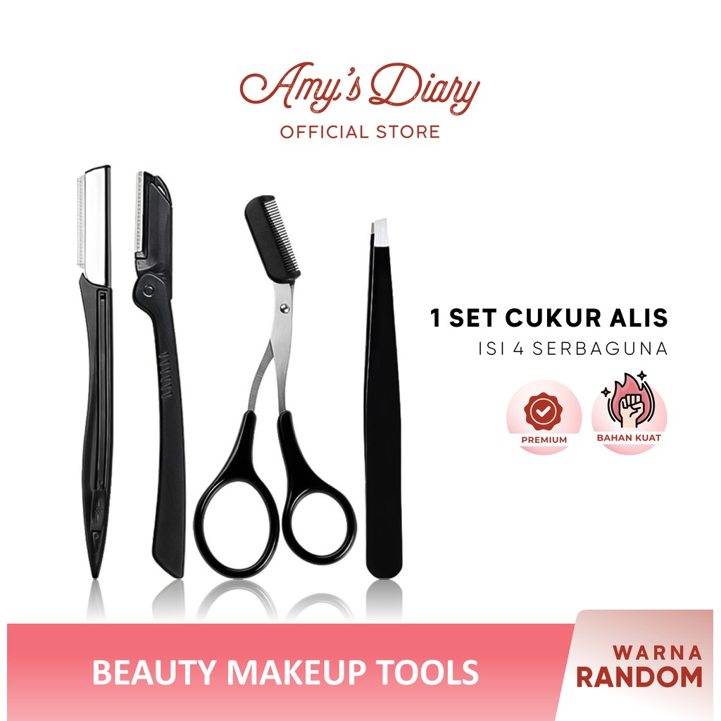 AMY'S DIARY Alat Cukuran Pencukur Alis Tanpa Rasa Sakit Cukur Alis