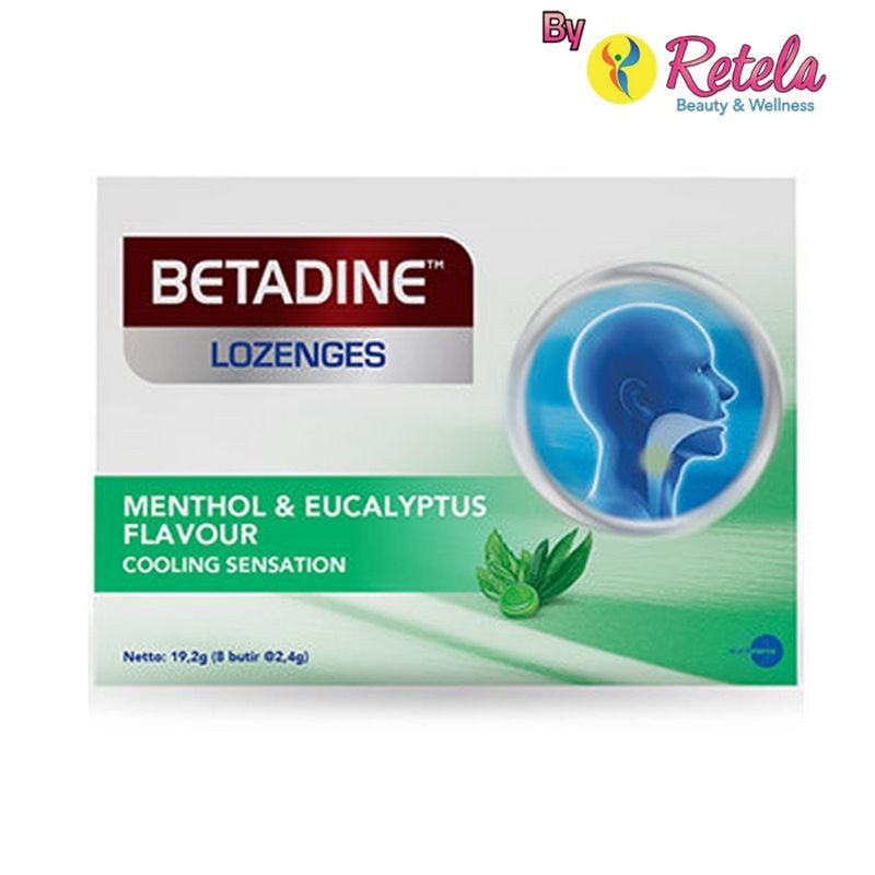 

BETADINE LOZ MENTOL&EUC 1 STRIP 8 TABLET