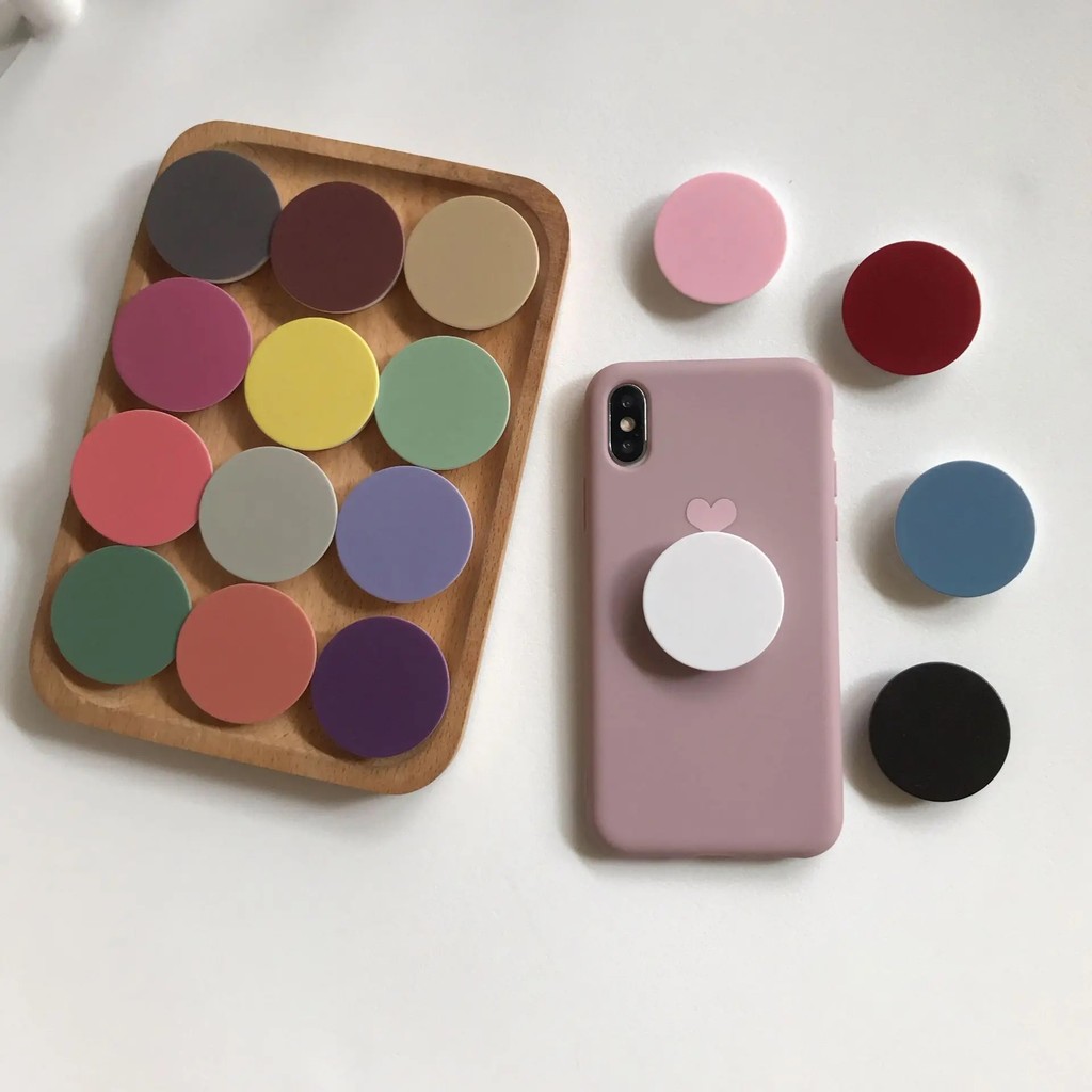 Finger Ring Holder Stand for IPhone 15 Samsung Support Telephone Mobilephones Grip Tok Folding Solid