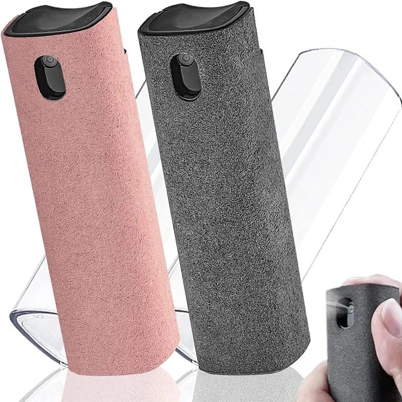 

2 In 1 Screen Cleaner Spray Bottle Multifunction Mobile Phone Tablet PC Laptop Screen Dust Remover Microfiber Wiper Cleaner Tool