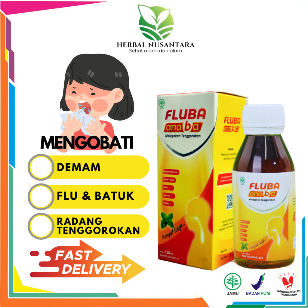 

MADU FLUBA ANABA Obat Batuk Pilek Anak Paling Ampuh 130ML Atasi Demam Tinggi Pada Anak