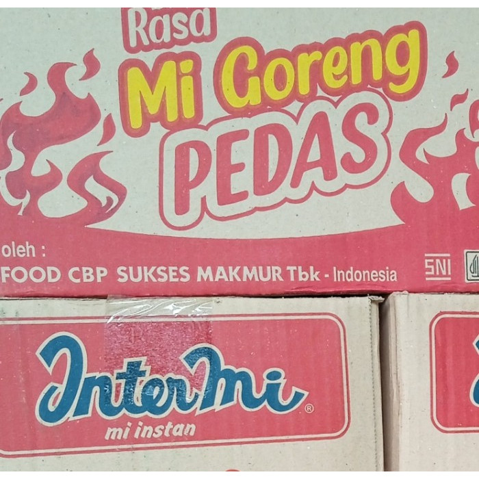 

MI GORENG PEDAS INTERMI MIE GORENG PEDAS 1 DUS ISI 40 BKS