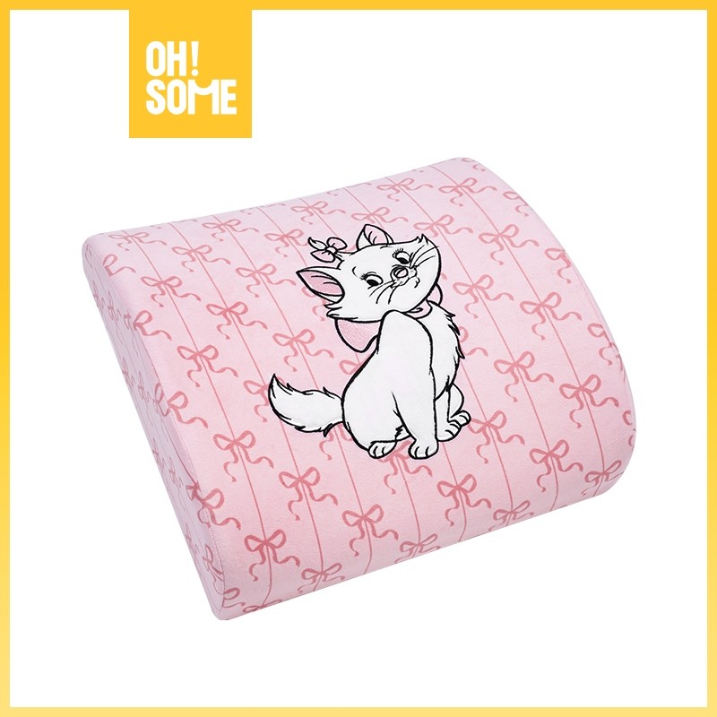 【OHSOME x Disney】- CCCOVE Disney Marie Cat Series Memory Foam Back Cushion Bantal Punggung Dengan Ta