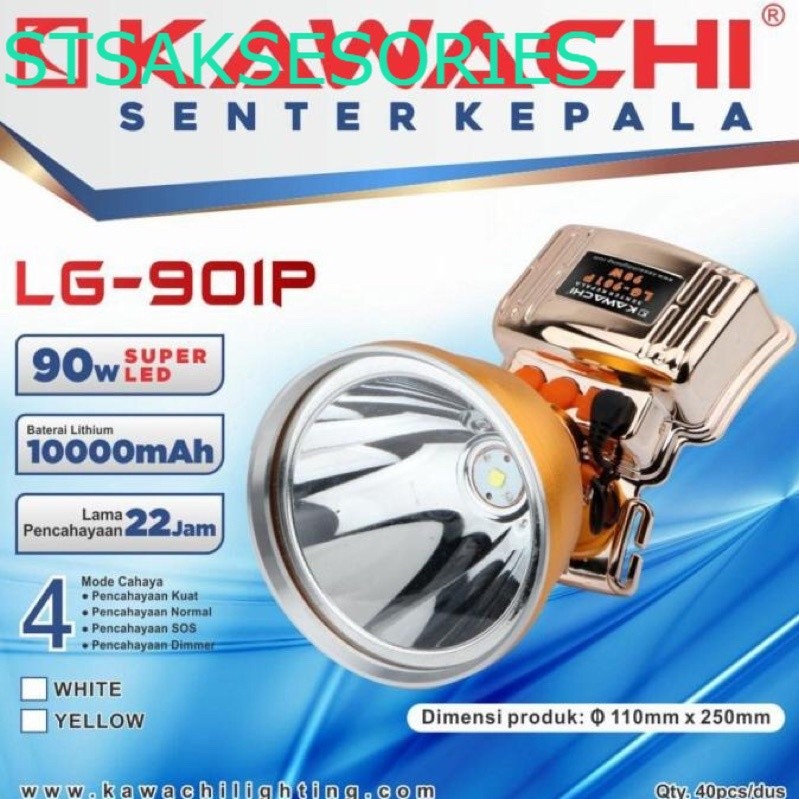 Senter Kepala Kawachi LG-901P LED Super Terang 90 watt