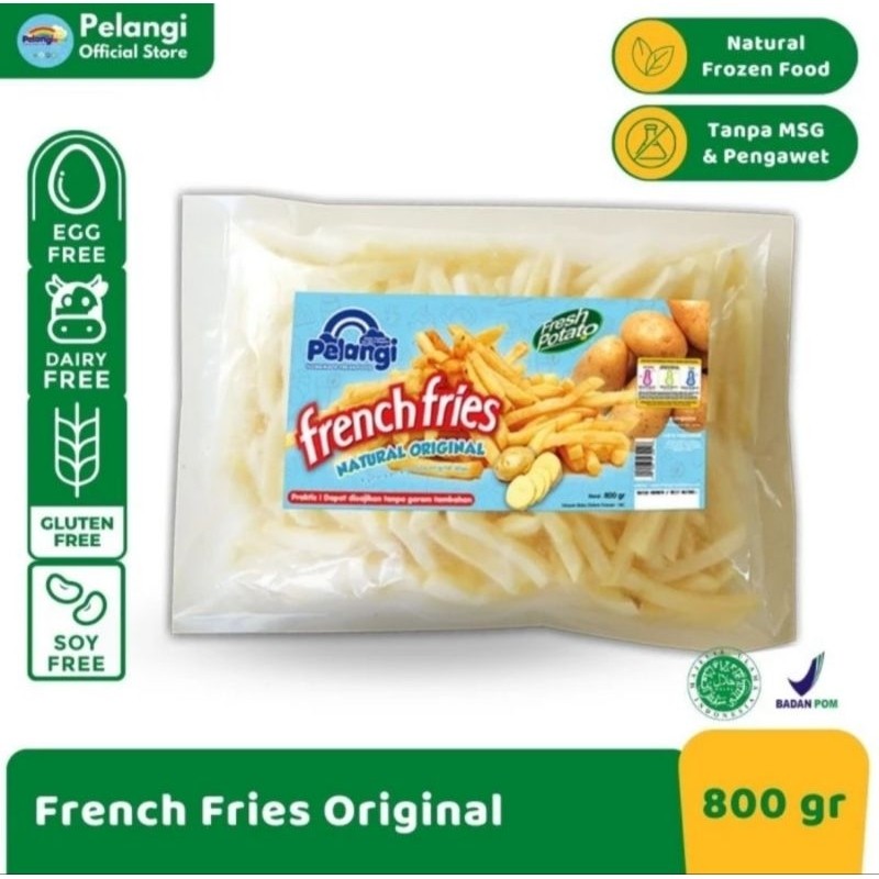 

KENTANG FRENCH FRIES ORIGINAL 800GR - PELANGI ANAK SEHAT NON MSG NON PENGAWET