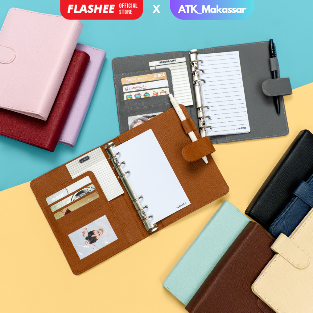 

Binder Ukuran A6 6 Ring Eksklusif Binder Agenda A6 Polos Binder Berkualitas Dompet Keuangan