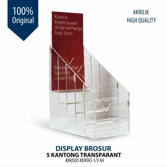 

⭐BISA COD⭐ tempat brosur 1/3 A4 5susun