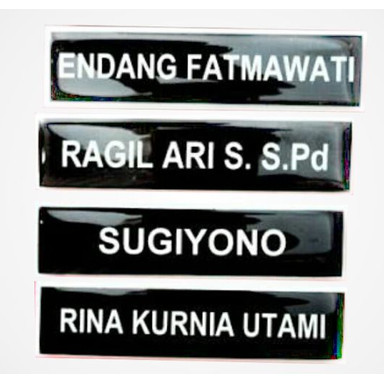 

⭐BISA COD⭐ Nama Dada | Name Tag | Papan Nama Logo Coating (MAGNET)