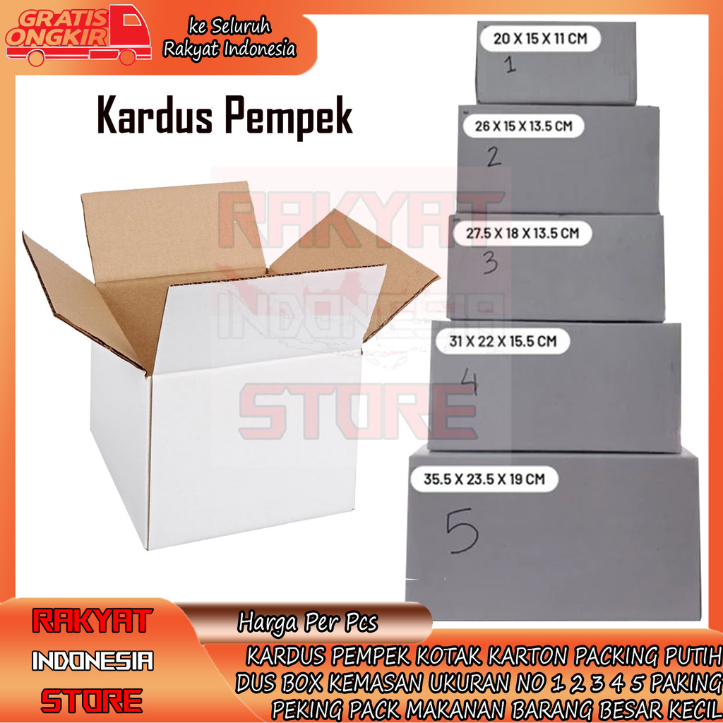 

Kotak Kardus Pempek Karton Packing Putih Dus Petak Box Kemasan Ukuran No 1 2 3 4 5 Paking Peking Pack Pak Makanan Sembako Ulang Tahun Barang Empek Besar Kecil Jumbo Boks Bok Kertas Wadah Tebal Aqua Lauk Tempat Makan