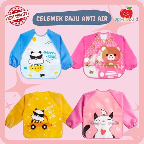 Celemek Baju Karakter Celemek Anti Air Celemek Waterproof Celemek Anak kancing Belakang Celemek Anak