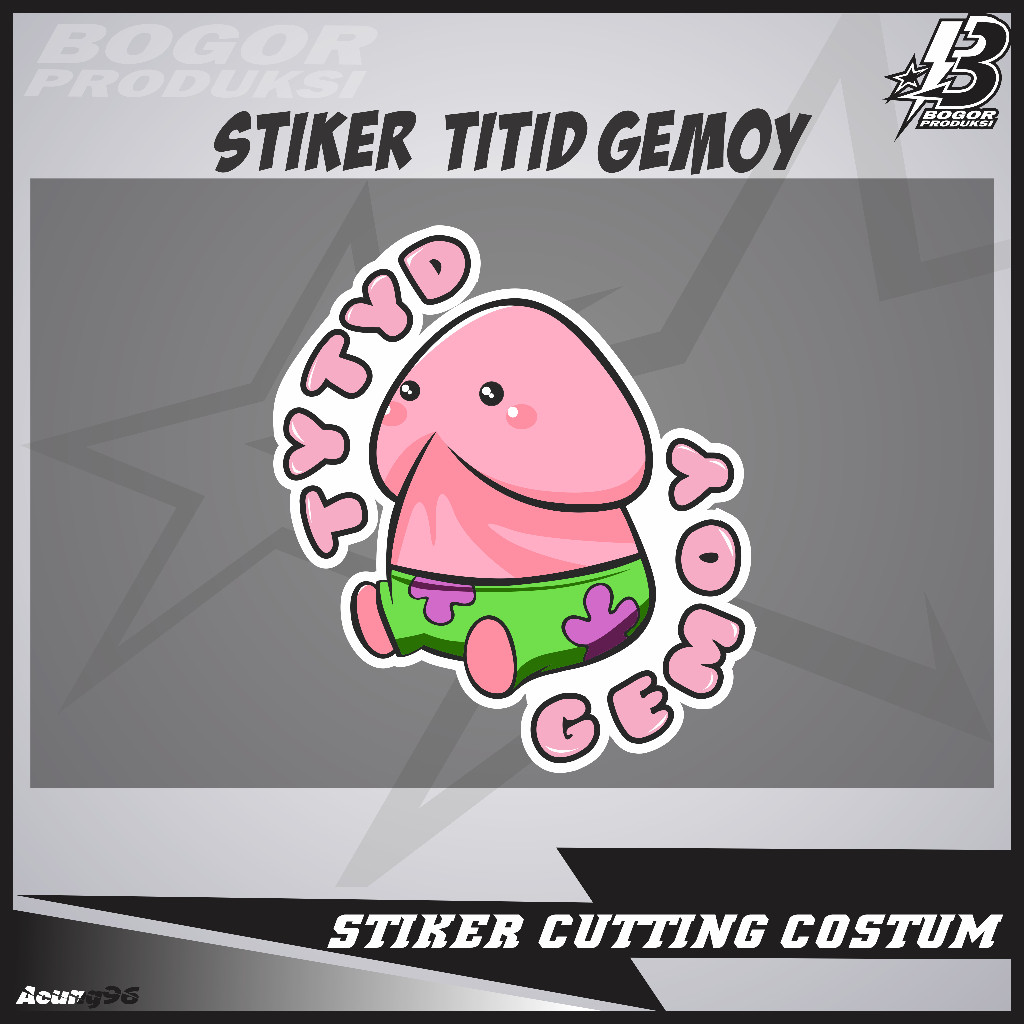 Stiker Print cutting Patrick Star COD