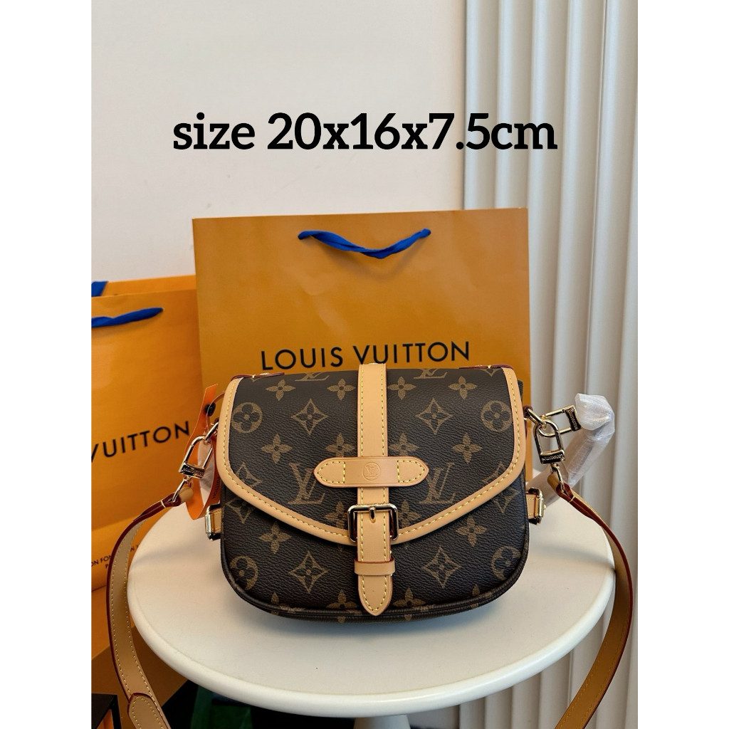 [Toko Butik Annie]    Louis Vuitton Saumur BB handbag shoulder bag/Fashion Sederhana Tote Bag/tas lv