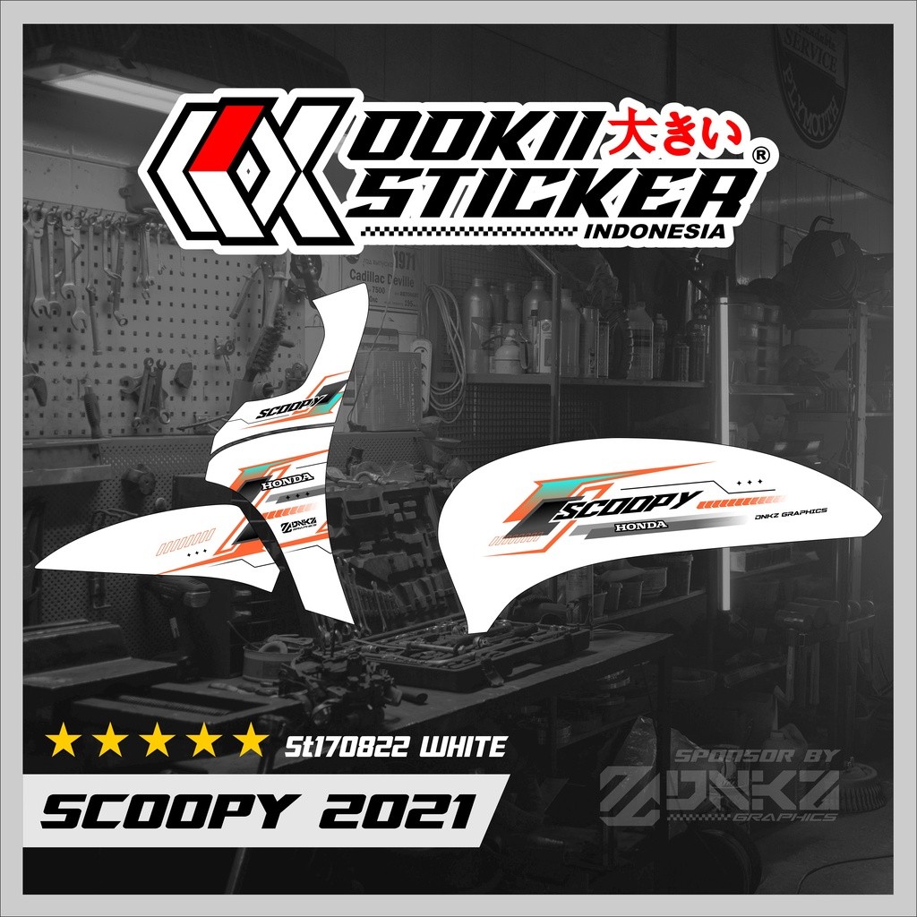 Stiker Scoopy New 2021 Decal Striping Scoopy 2021 Premium Racing