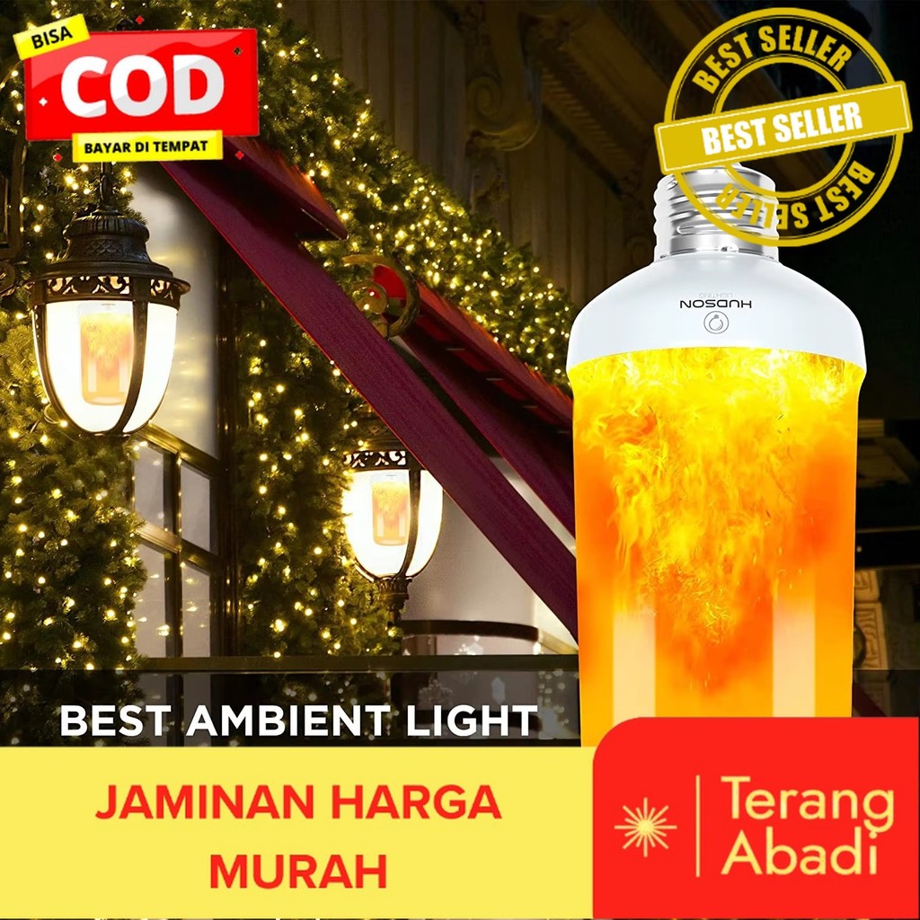 LAMPU LED OBOR API 9 WATT FITTING E27 / LAMPU DEKORASI / LAMPU TAMAN