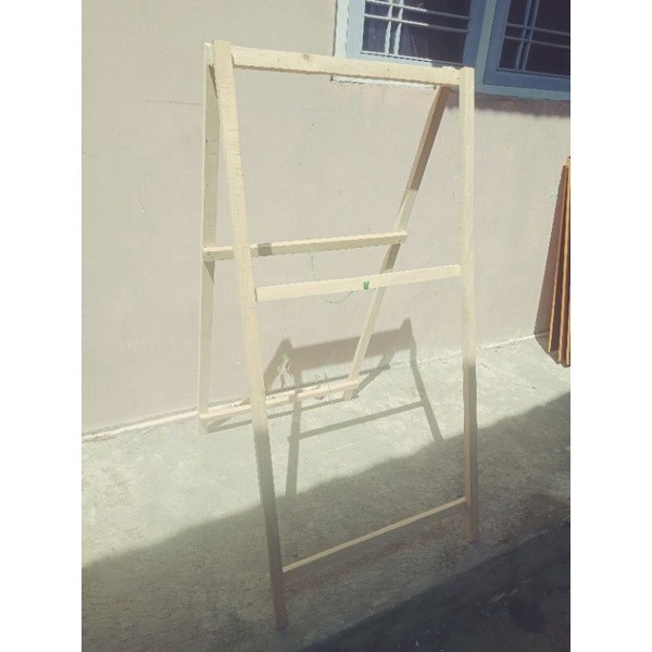 RB001 stand banner / x banner / standing banner / stand kayu - 50x100