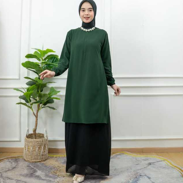 PRILLY BUSANA - Suryana Gamis Malaysia - Dress Busui - Kurung Melayu - Baju Wanita Ceruty - Pesta