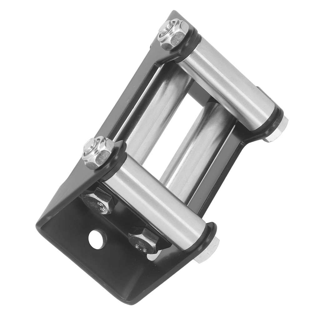 Winch Roller Fairlead Cable Guide 4 Way High Strength Roller Steel Fairlead 4500LB Roller Cable Guid