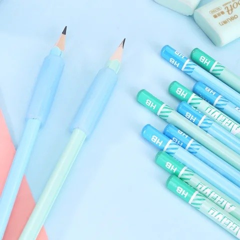 

Ay00! [ORIGINAL] [COD] Set Alat Tulis Set 4in1 Pensil 12pcs Pensil 2 Penghapus Dan 2 Penutup Pena