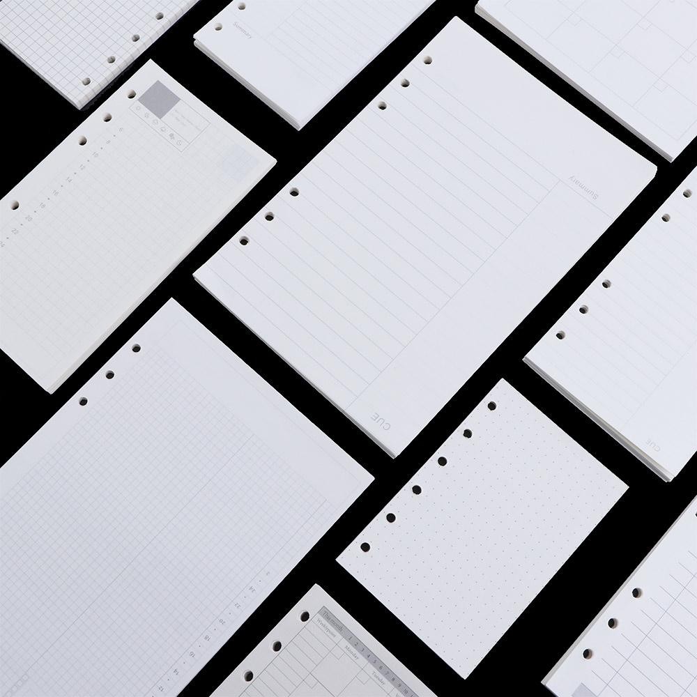 

45 Sheets A5 A6 A7 Refill Spiral Binder Inner Page DIY Notebook Loose Leaf Weekly Monthly To Do Line Dot Grid Inside Paper