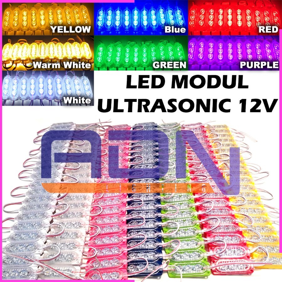 LAMPU LED MODUL ULTRASONIC STRIP 3 MATA SMD 6023 2835 12VOLT 3MATA 12V AdnOfficial