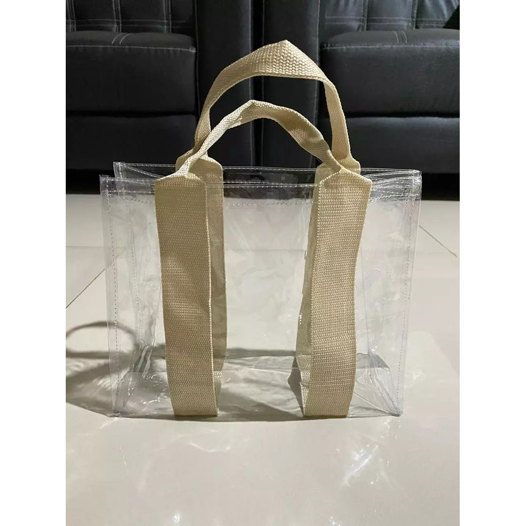 

Handbag mika pvc polos model hampers lebaran