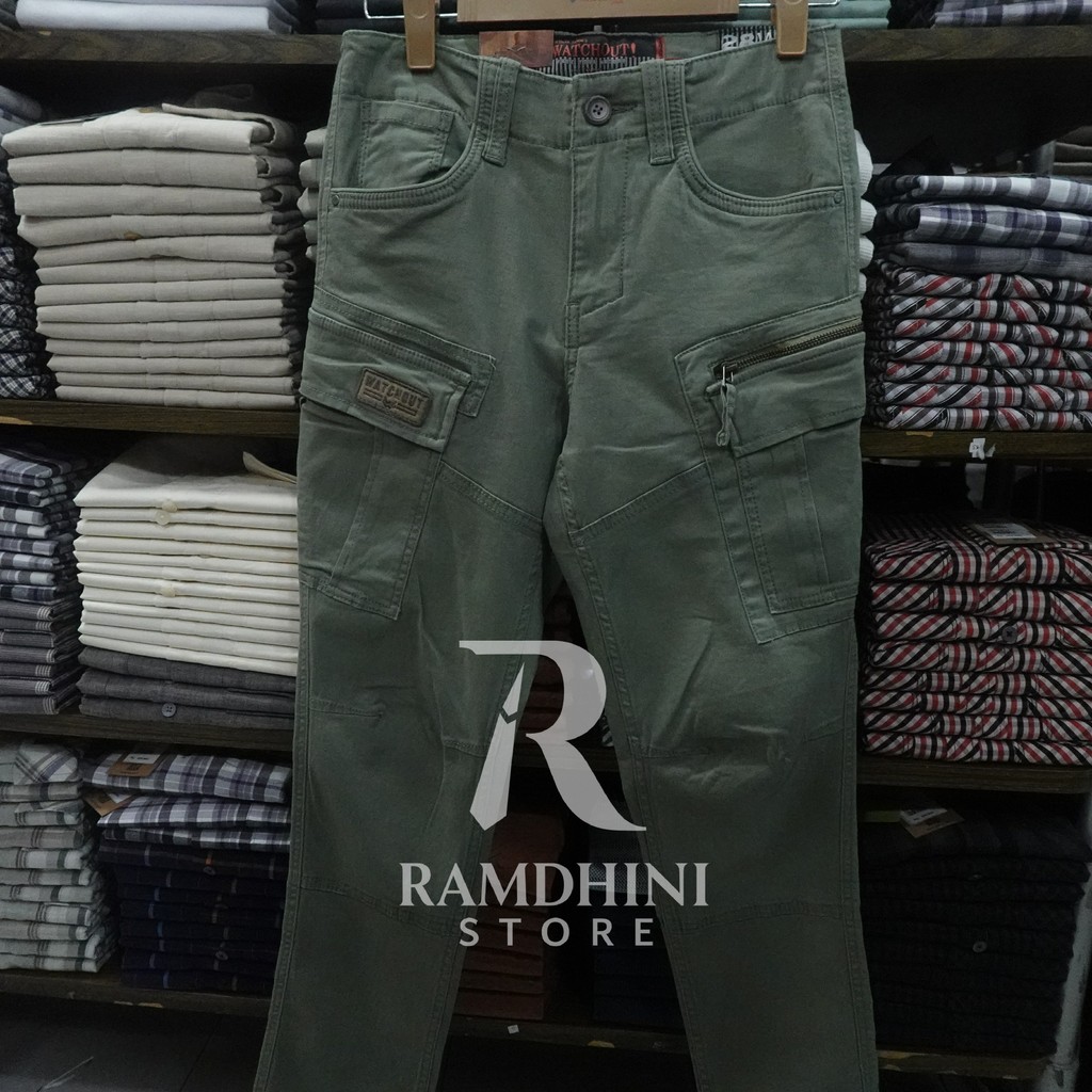 WATCHOUT Casual Celana Pria Cargo WP300960709 0425