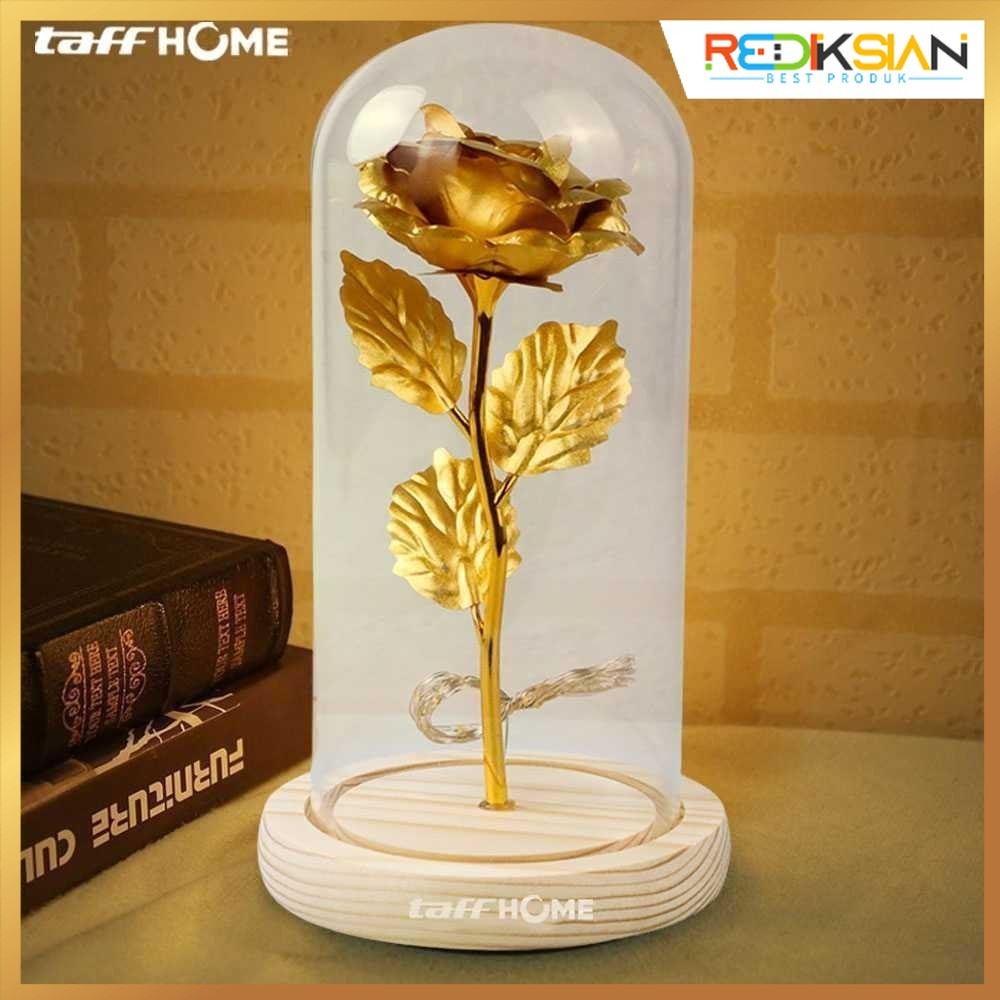Lampu Meja Hias LED Mawar Cantik| Lampu Hias Mawar Sintetis| Kado Bunga Mawar Sintetis Lampu LED