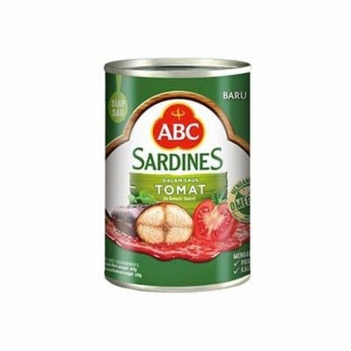 

NEW ITEM ABC SARDINES SAUS TOMAT 425G BAHAN MASAK