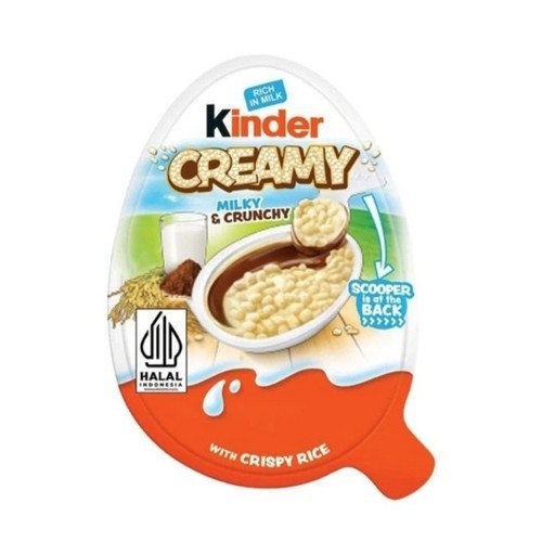 

NEW ITEM SNACK KINDER CREAMY MILKY & CRUNCHY 19G