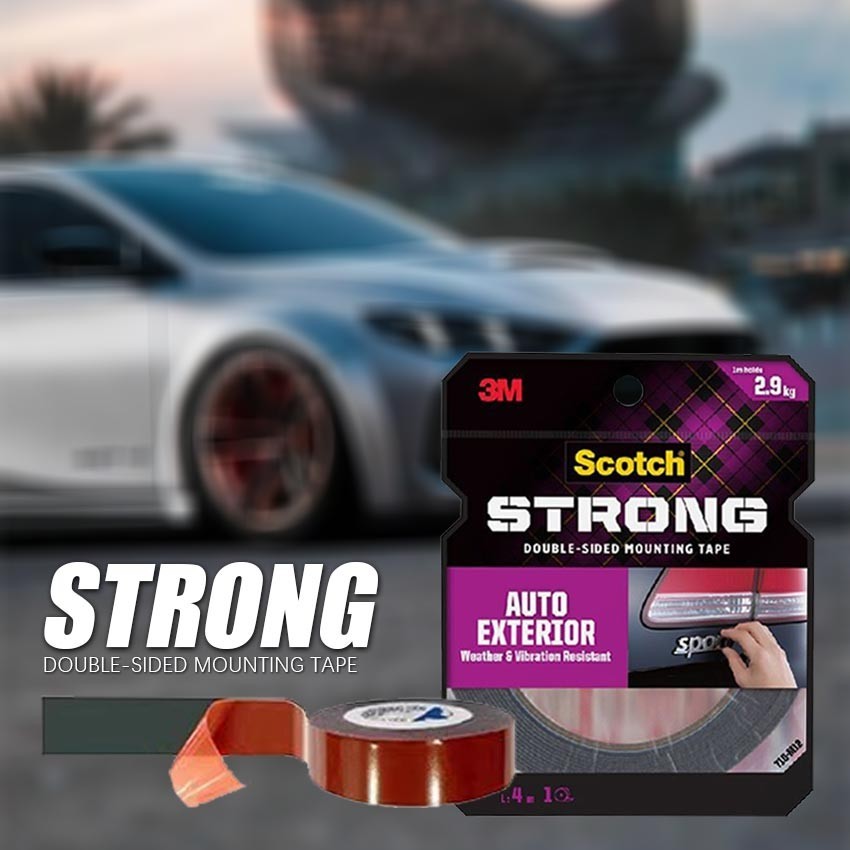 3M Scotch Lakban Extreme Double Tape - Perekat Kuat Tahan Panas Waterproof Cocok Untuk Mobil