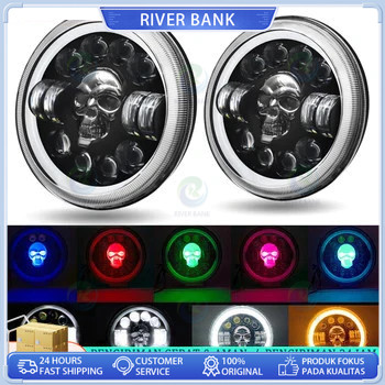 Lampu LED Mobi Lampu Sepeda Motor Lampu Lampu Tembak Daymaker Motor Modifikasi Tengkorak 40 Watt CR7