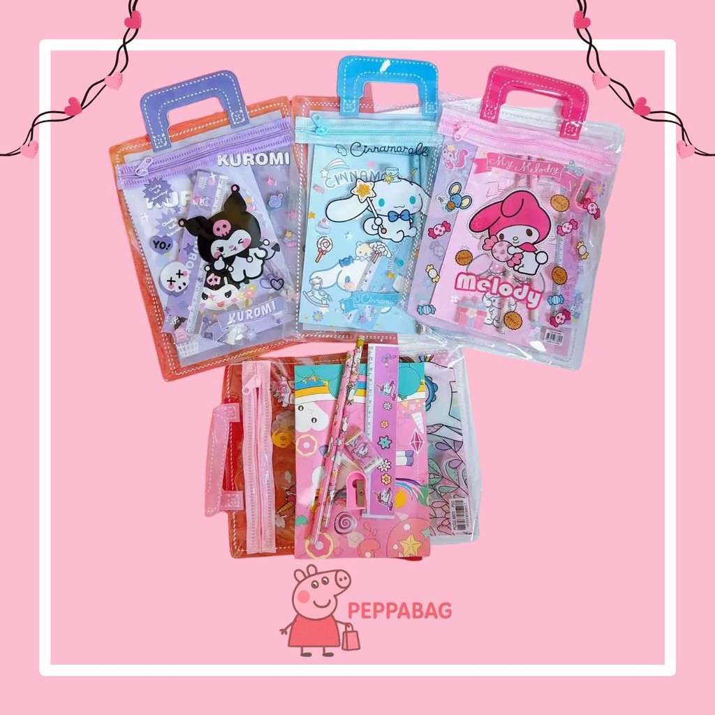 

Alat Tulis Satu Set 6 In 1 Stationary Sekolah Karakter Kartun Murah Lucu Pouch Hadiah Anak - ES0351