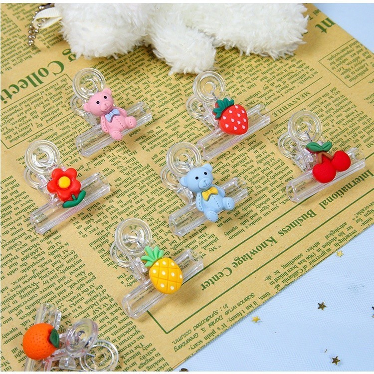 

Binder Clip Penjepit Kertas Plastik Motif Buah Penjepit Serbaguna Transparan 217